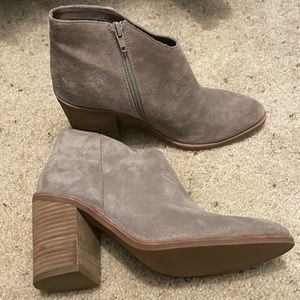 Jeffrey Campbell Kamet-2 Booties in Taupe Oil Suede